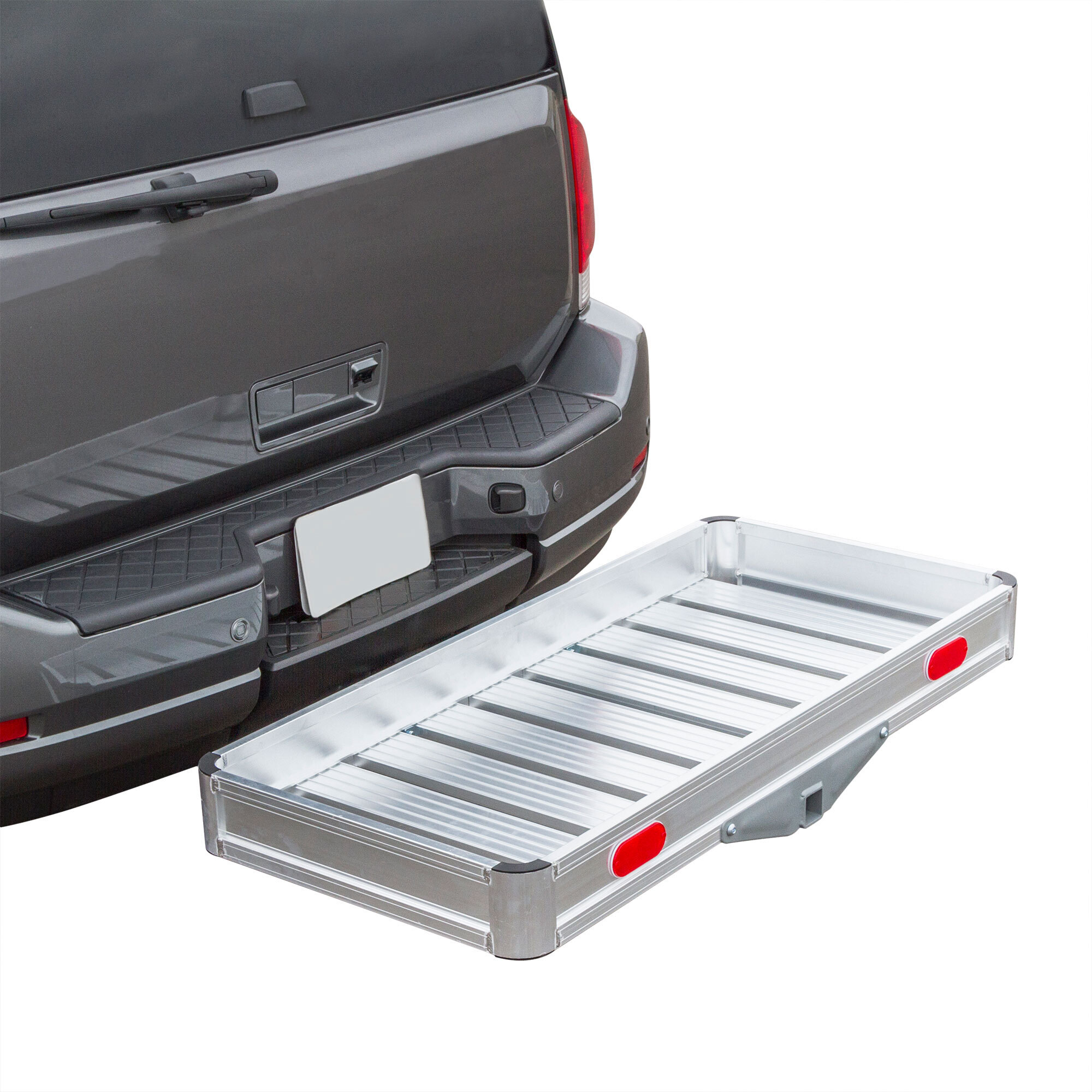 Elevate Outdoor, Alum. Tray Premium Cargo Carrier, Capacity 550 lb, Receiver Size 2 in, Material Aluminum, Model# ACC-550